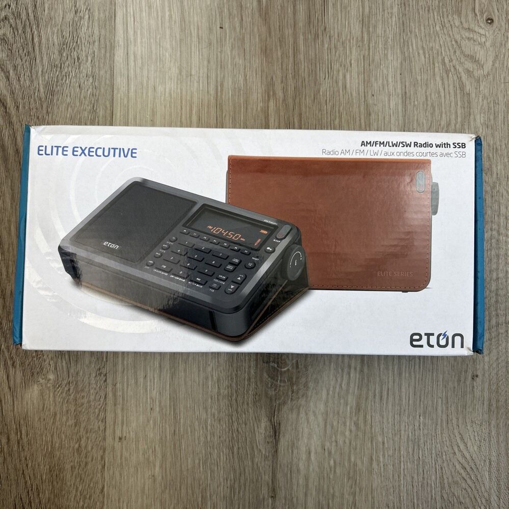 Eton Elite Executive Shortwave Radio AM/FM/LW/SW/SSB/Aircraft Band Open Box